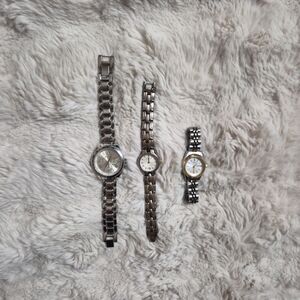 Womens Watch Bundle Lot Anne Klein Citizen Jessica Carlyle Silver Tone Gold Tone